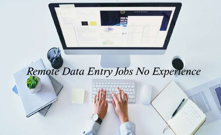 Remote Data Entry Jobs No Experience